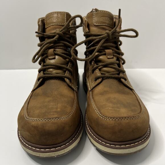 Keen Utility San Jose 6" Womens Size 8.5 Brown Safety Toe Waterproof Work Boots - Picture 6 of 11